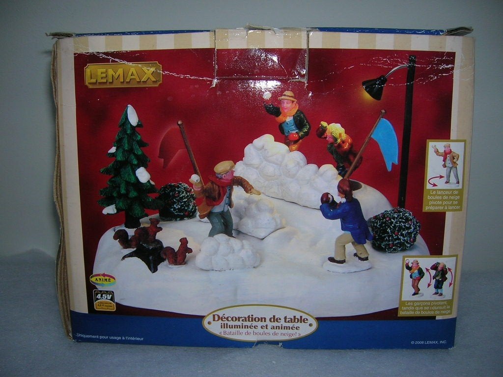Lemax snowball fight, Ophalen of Verzenden, Gebruikt