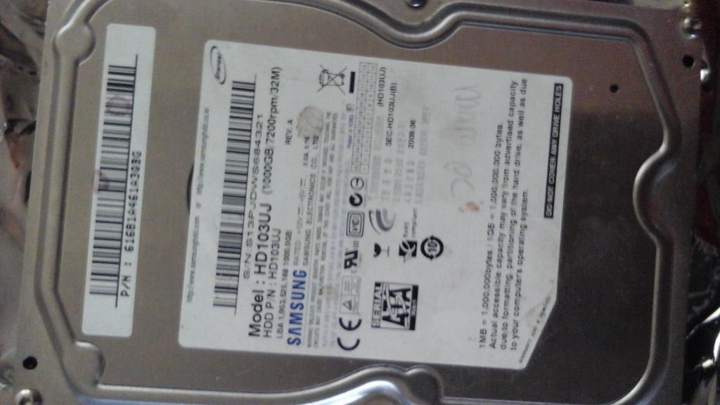 Samsung HD103UJ HDD 1TB (1000GB), Ophalen, Intern, 1000gb, Nieuw