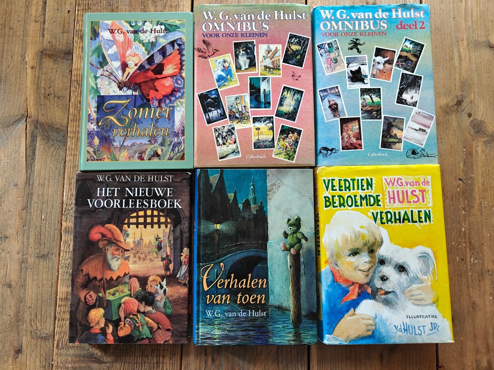 6 Grote voorleesboeken van W.G van der Hulst., Ophalen of Verzenden, Gelezen