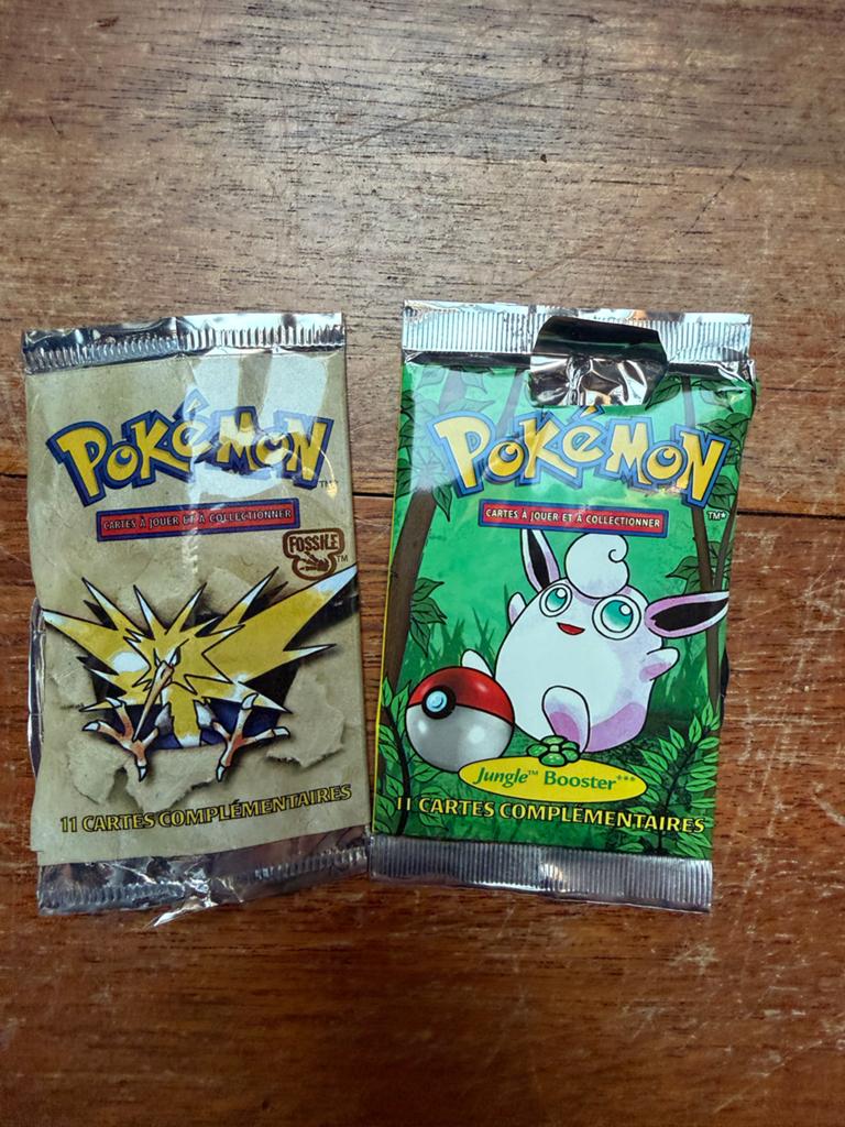 Lege Oude Pokémon Booster Verpakkingen - Fossil & Jungle, Ophalen of Verzenden, Gebruikt, Overige typen