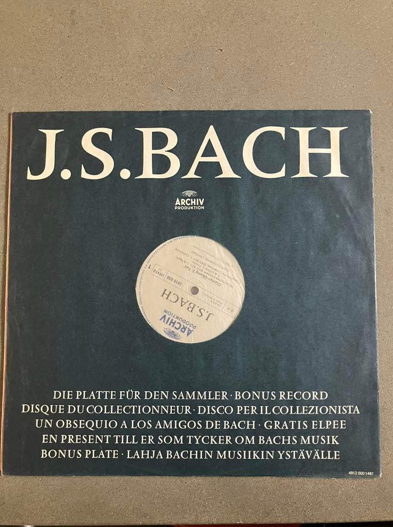 J.S. Bach, die platte fur den sammler , archiv production, Ophalen of Verzenden, Zo goed als nieuw, Artiest of Componist, Klassiek
