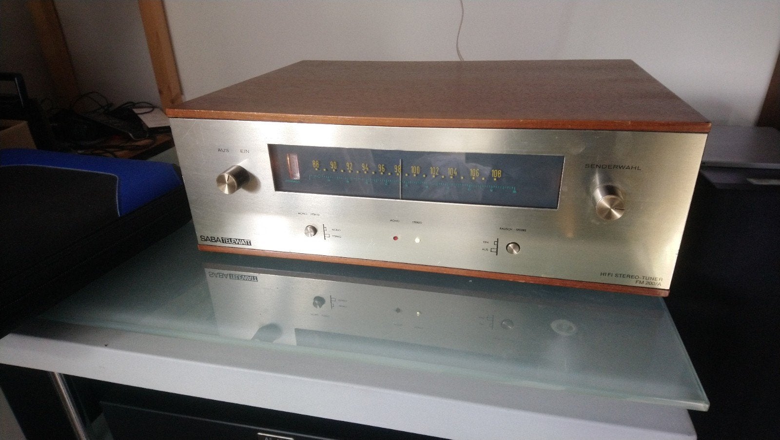 saba telewatt FM 200/A tuner.  Klein & Hummel, Ophalen of Verzenden, Gebruikt, Analoog