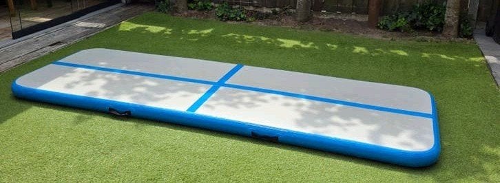 Mooie airtrack turnmat 300x100 cm 10 cm dik, Sport en Fitness, Ophalen, Zo goed als nieuw, Grijs, Materiaal