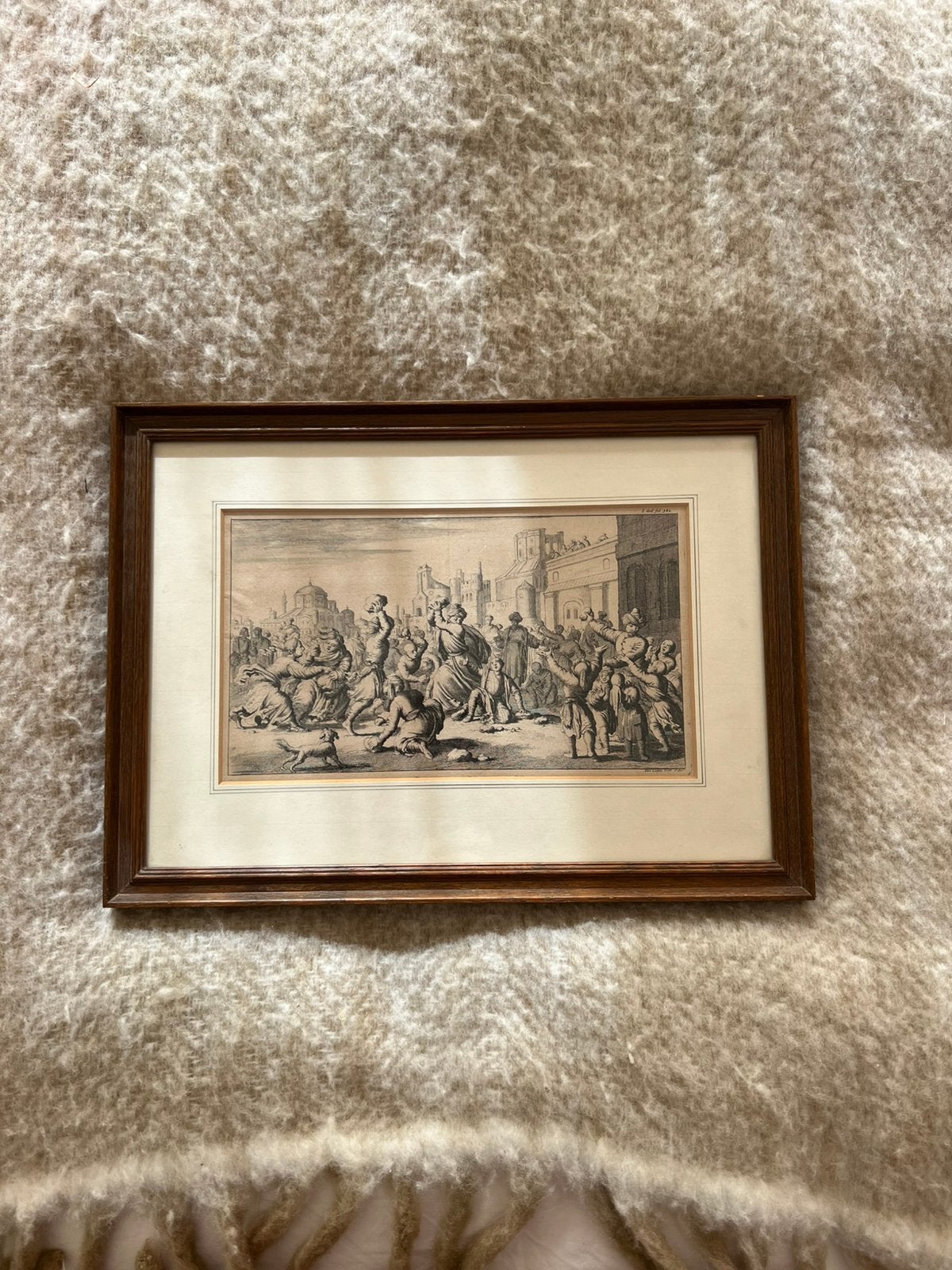 Jan Luyken – historische gravure uit 1682 – fraai ingelijst, Ophalen of Verzenden