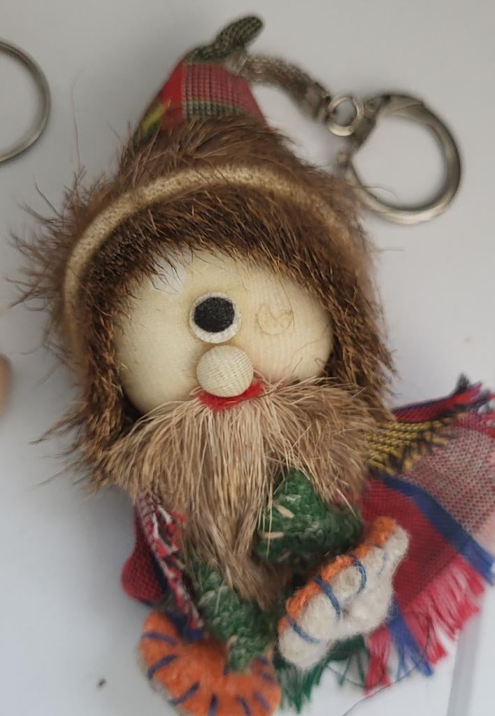 Leuke Sleutelhanger Kabouter/Kerstman, Ophalen of Verzenden, Gebruikt, Knuffel of Figuurtje