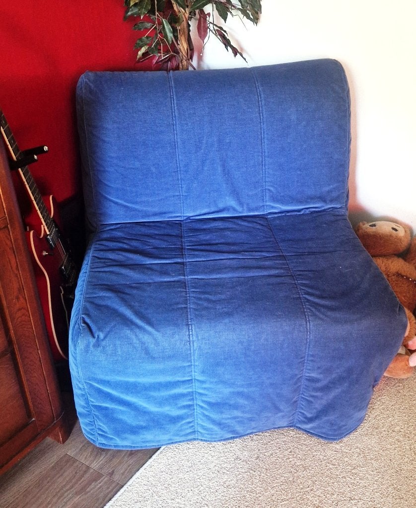 LYCKSELE LÖVÅS Slaapfauteuil  IKEA, Ophalen, Eenpersoons, Blauw, 190 cm of minder