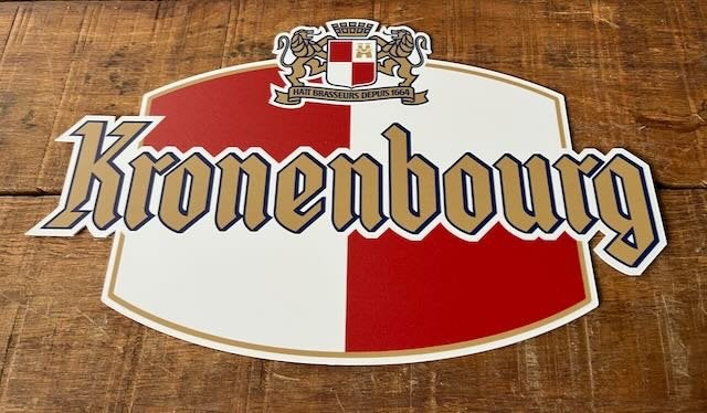 KRONENBURG  - sign kunststof reclamebord, Ophalen of Verzenden, Zo goed als nieuw, Reclamebord, Plaat of Schild, Overige merken