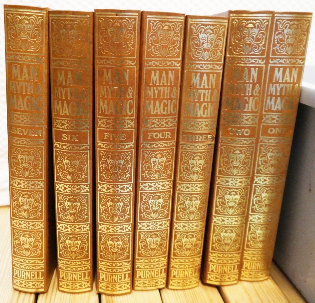 Eerste editie. Complete set van 7 delen Man Myth and Magic, Tarot of Kaarten leggen, Overige typen, Ophalen of Verzenden, Zo goed als nieuw