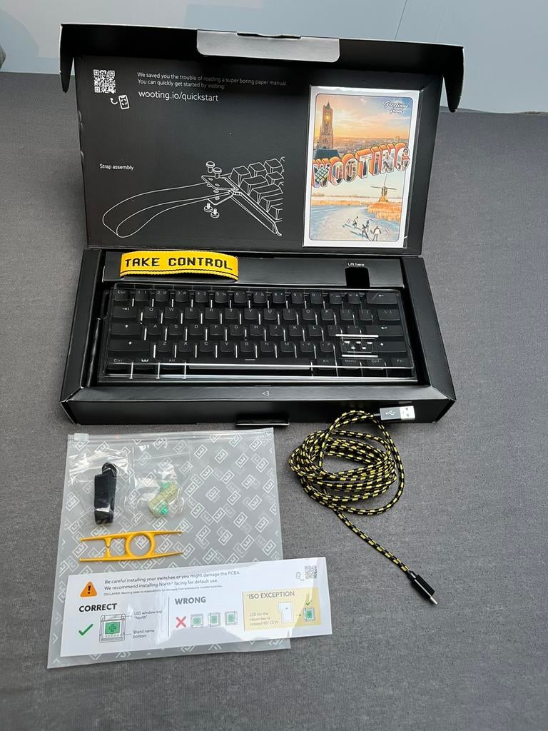 Wooting 60HE+ Gaming toetsenbord - Nieuwstaat, Computers en Software, Toetsenborden, Ophalen of Verzenden, Zo goed als nieuw