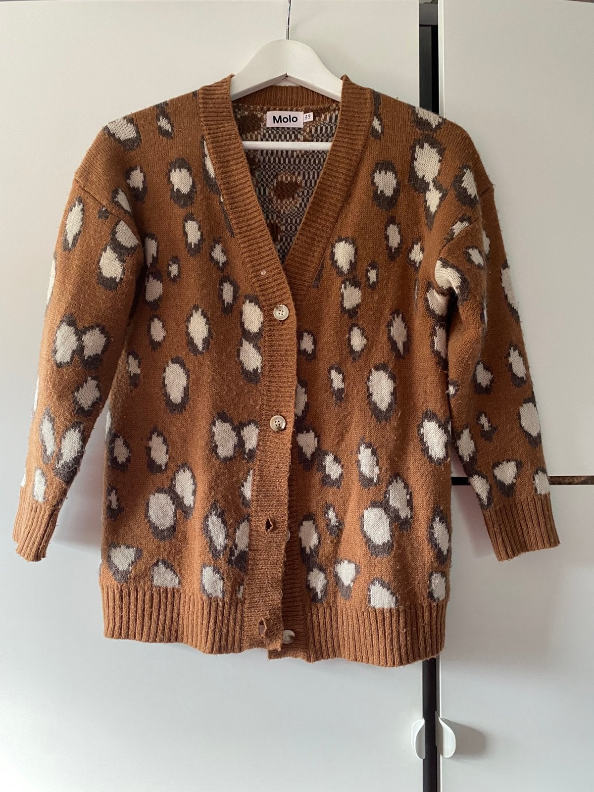 Superleuk vest MOLO mt 134/140 wolmix, Ophalen of Verzenden, Gebruikt, Meisje, Trui of Vest