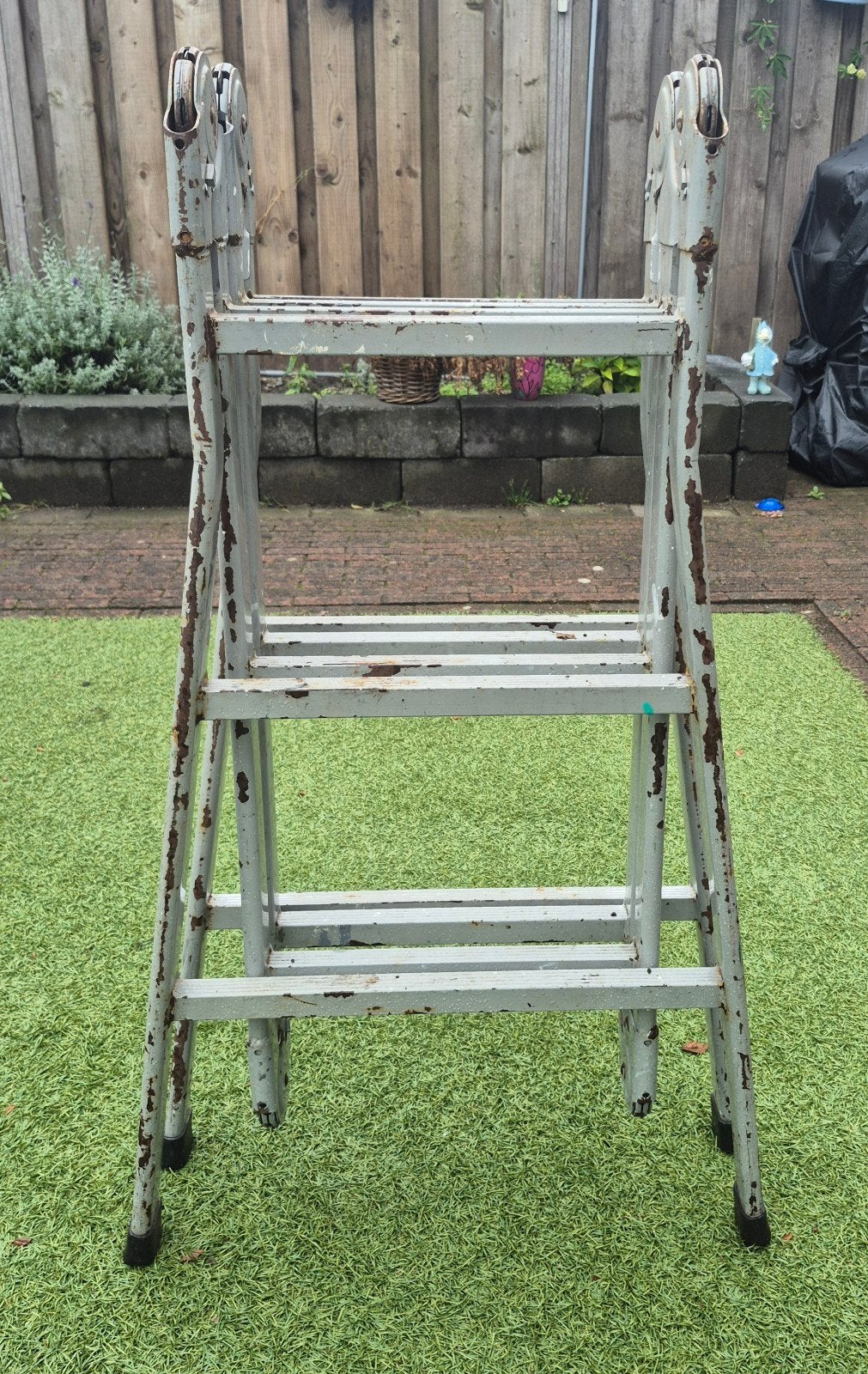 Brennenstuhl 4x3 Vouwladder - Multifunctioneel, Ophalen, Gebruikt, Ladder, Opvouwbaar of Inschuifbaar