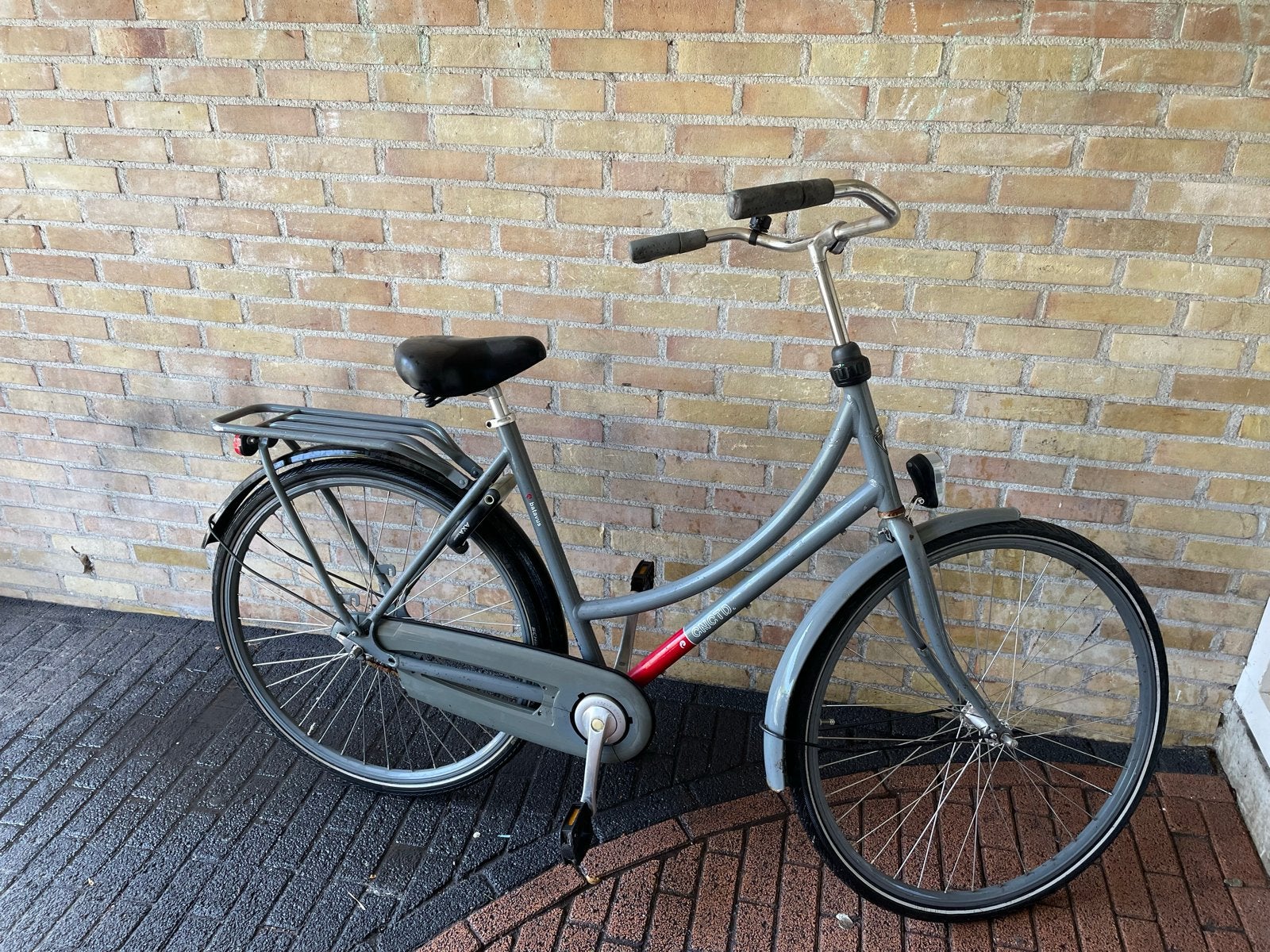 Batavus fiets - Grijs, gebruikt, Terugtraprem, Gebruikt, Batavus, Ophalen of Verzenden