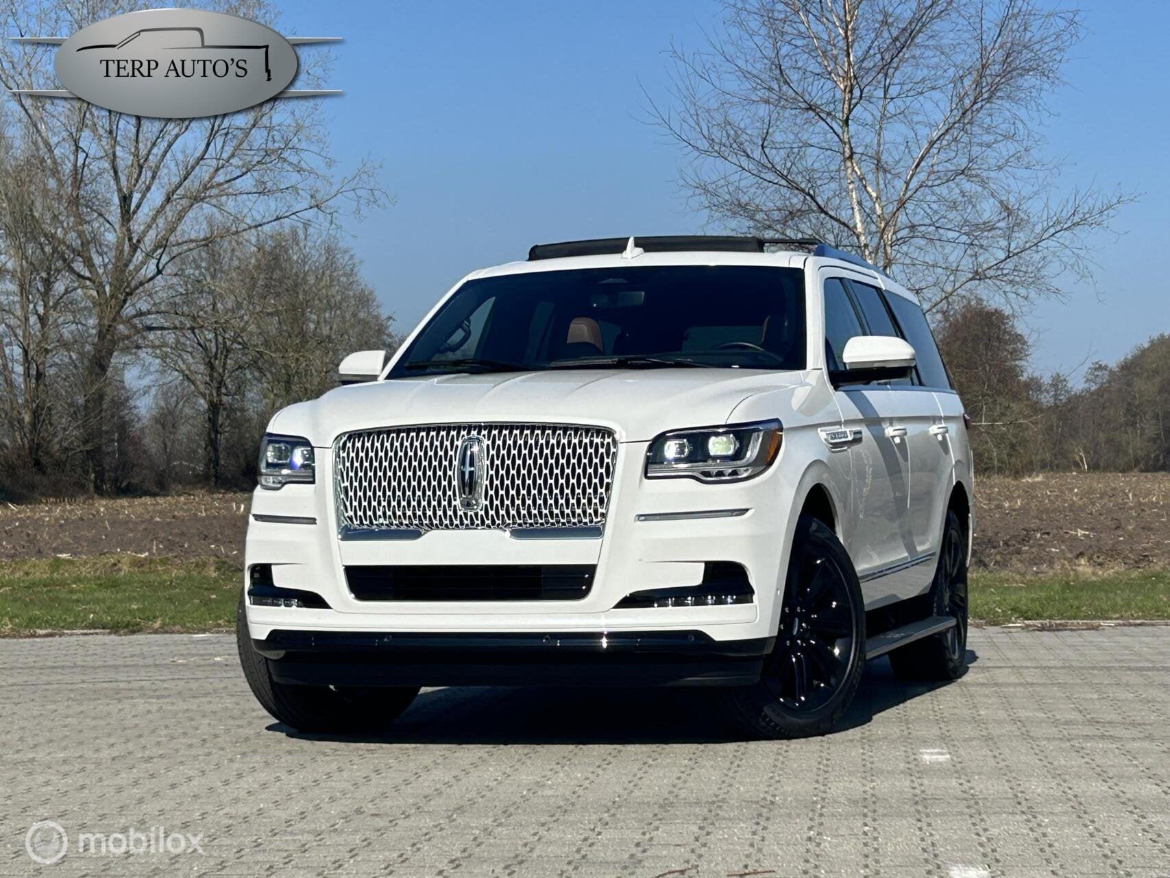 Lincoln Navigator Black Label op Grijs kenteken., Auto's, Lincoln, Automaat, Gebruikt, Overige carrosserieën, Lederen bekleding