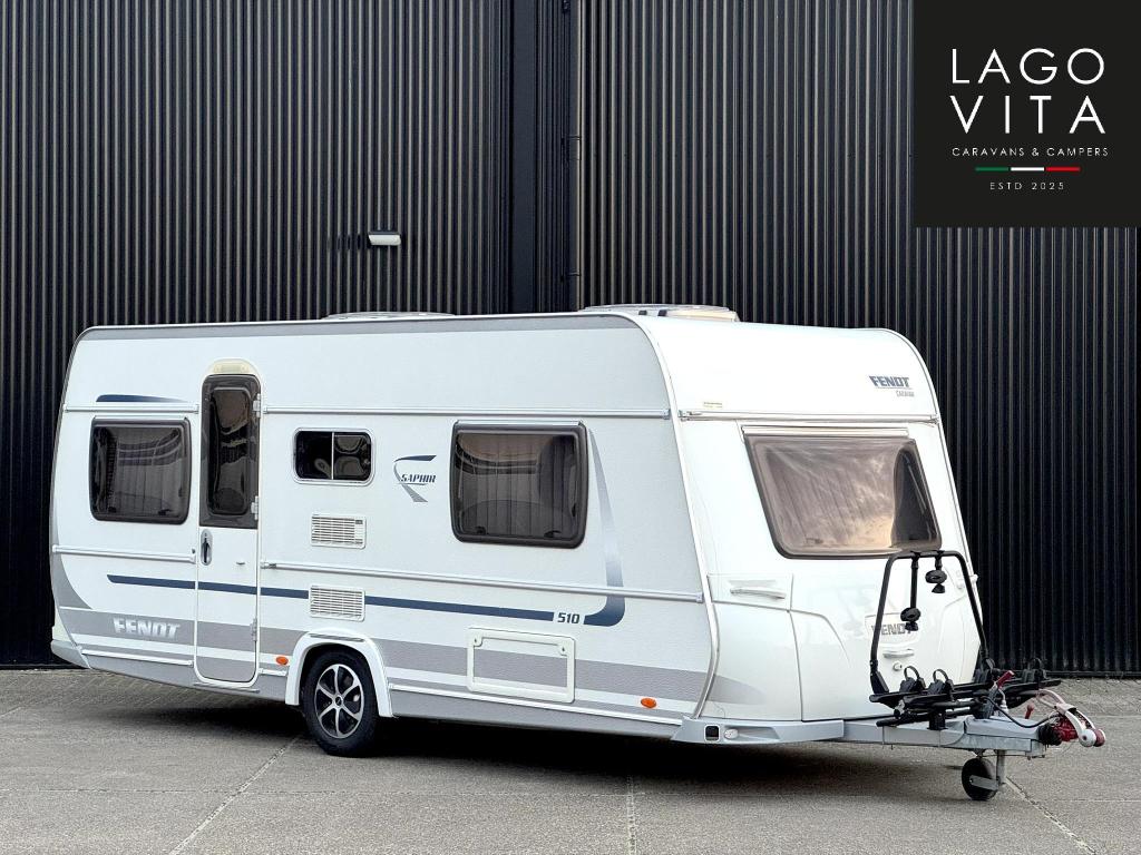Fendt Saphir 510 TG | Enkele bedden | Mover | Voortent |, Caravans en Kamperen, Rondzit, Bedrijf, Schokbreker, Fendt