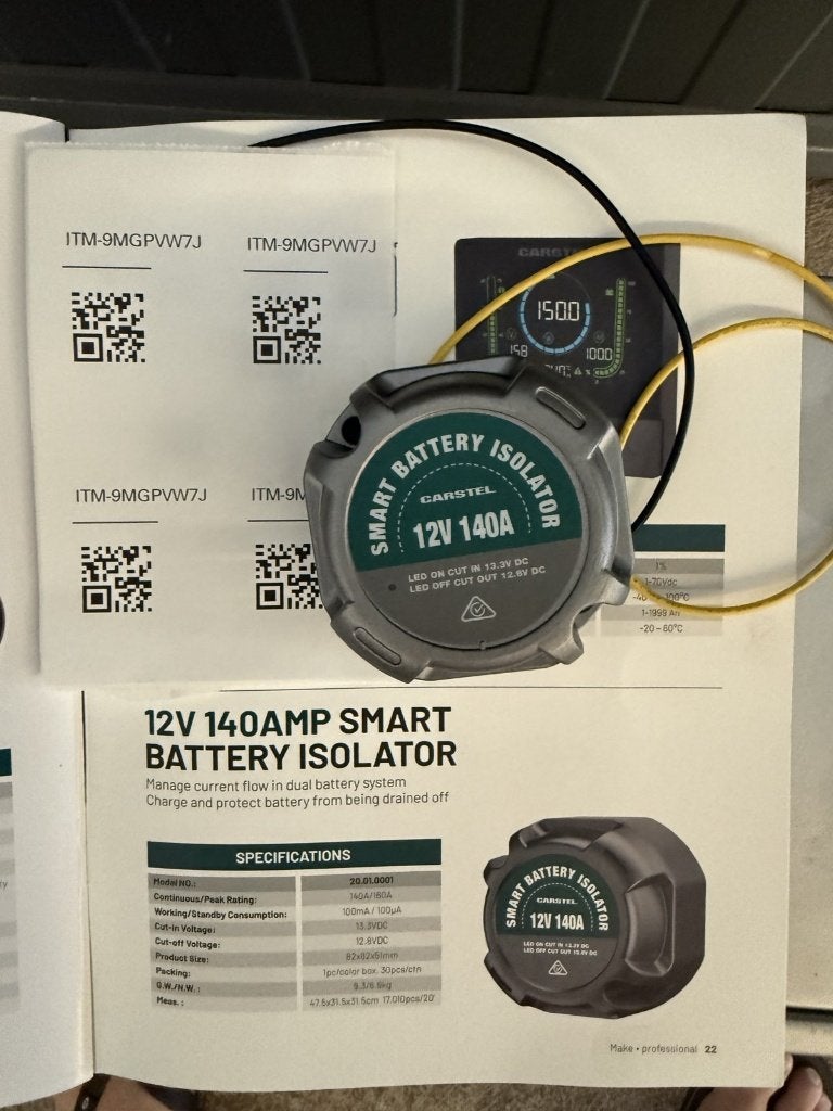 Smart Battery Isolator 12V 140A, Nieuw, Ophalen of Verzenden, Guaestus Trading, Sales@guaestus.com