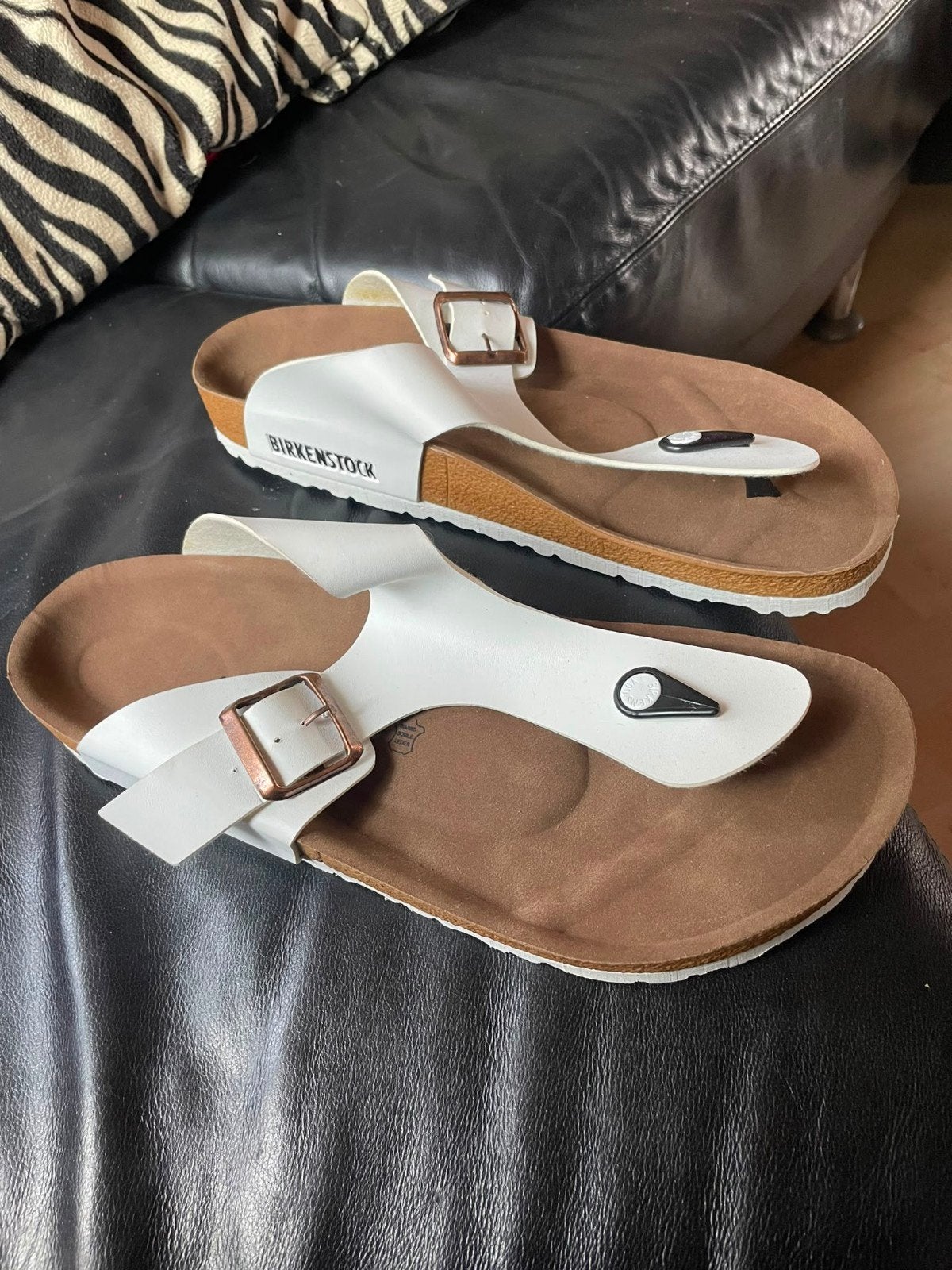 Birkenstock teenslippers wit - Maat 43, Slippers, Wit, Nieuw, Ophalen of Verzenden