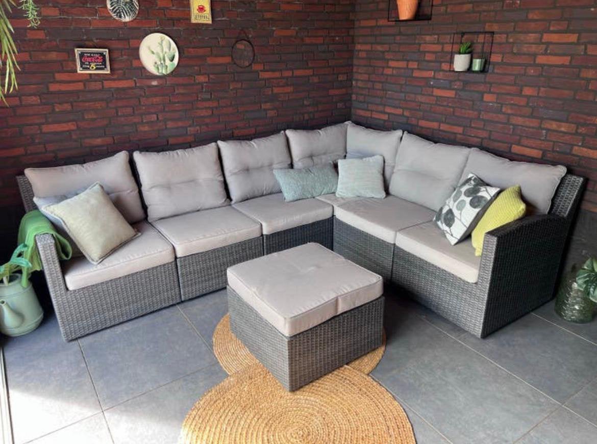 Manifesto antraciet Loungeset Kees Smit Almelo, Gebruikt, Ophalen of Verzenden, Loungeset, Wicker