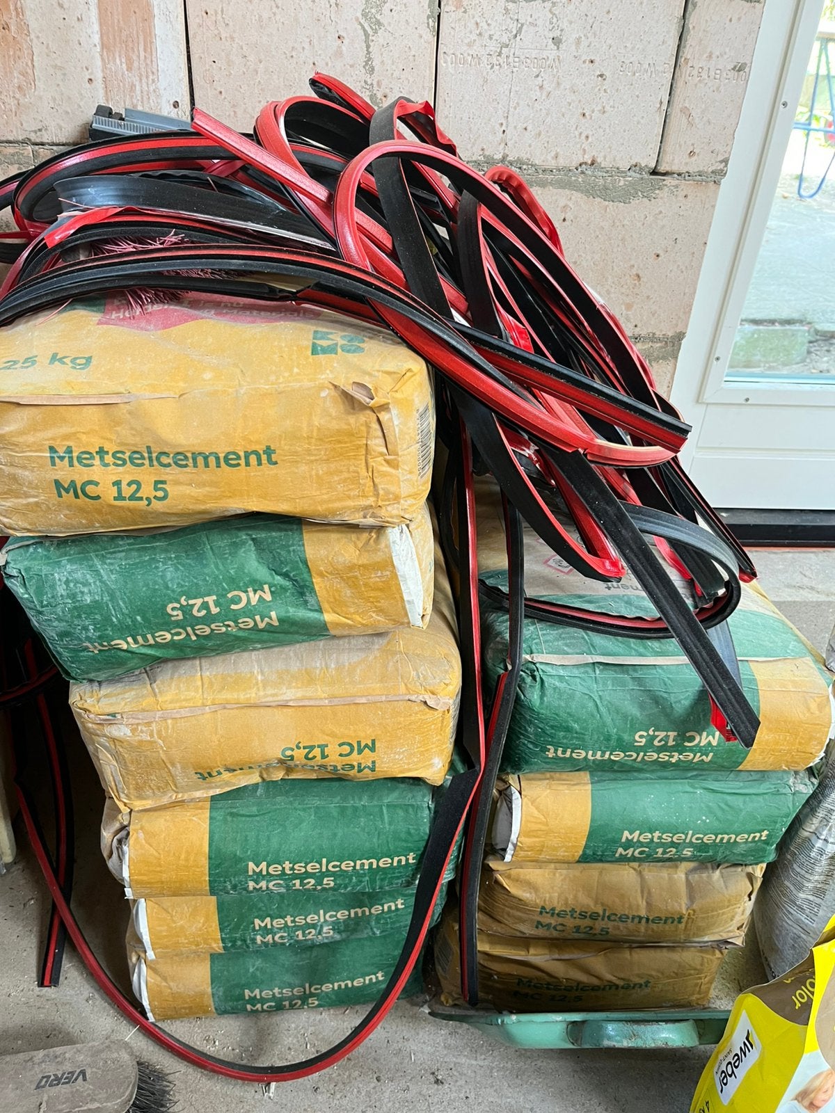 Metselcement 10 dichte zakken, Doe-het-zelf en Verbouw, Ophalen, Nieuw