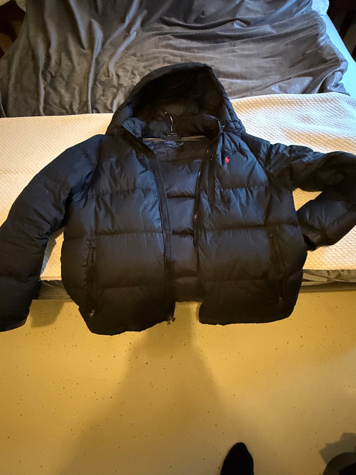Polo Ralph Lauren Performance Puffer Jacket - Maat XL, Ophalen of Verzenden, Zo goed als nieuw, Maat 56/58 (XL), Zwart