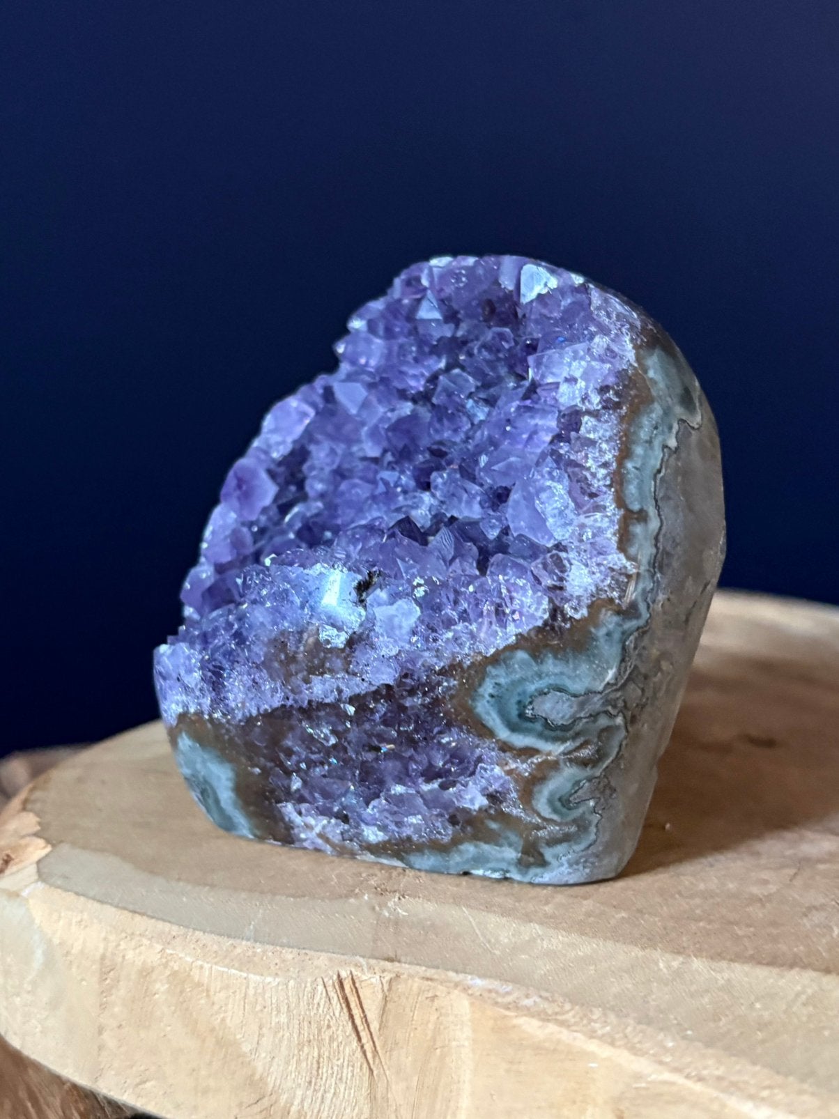 Amethist AA cluster geode edelsteen edelstenen mineraal, Ophalen of Verzenden, Mineraal