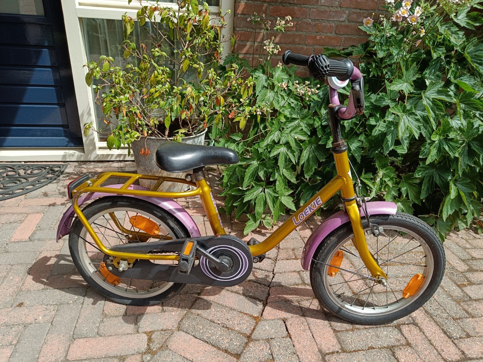 Loekie kinderfiets 16 inch, Ophalen, Gebruikt, 16 tot 20 inch