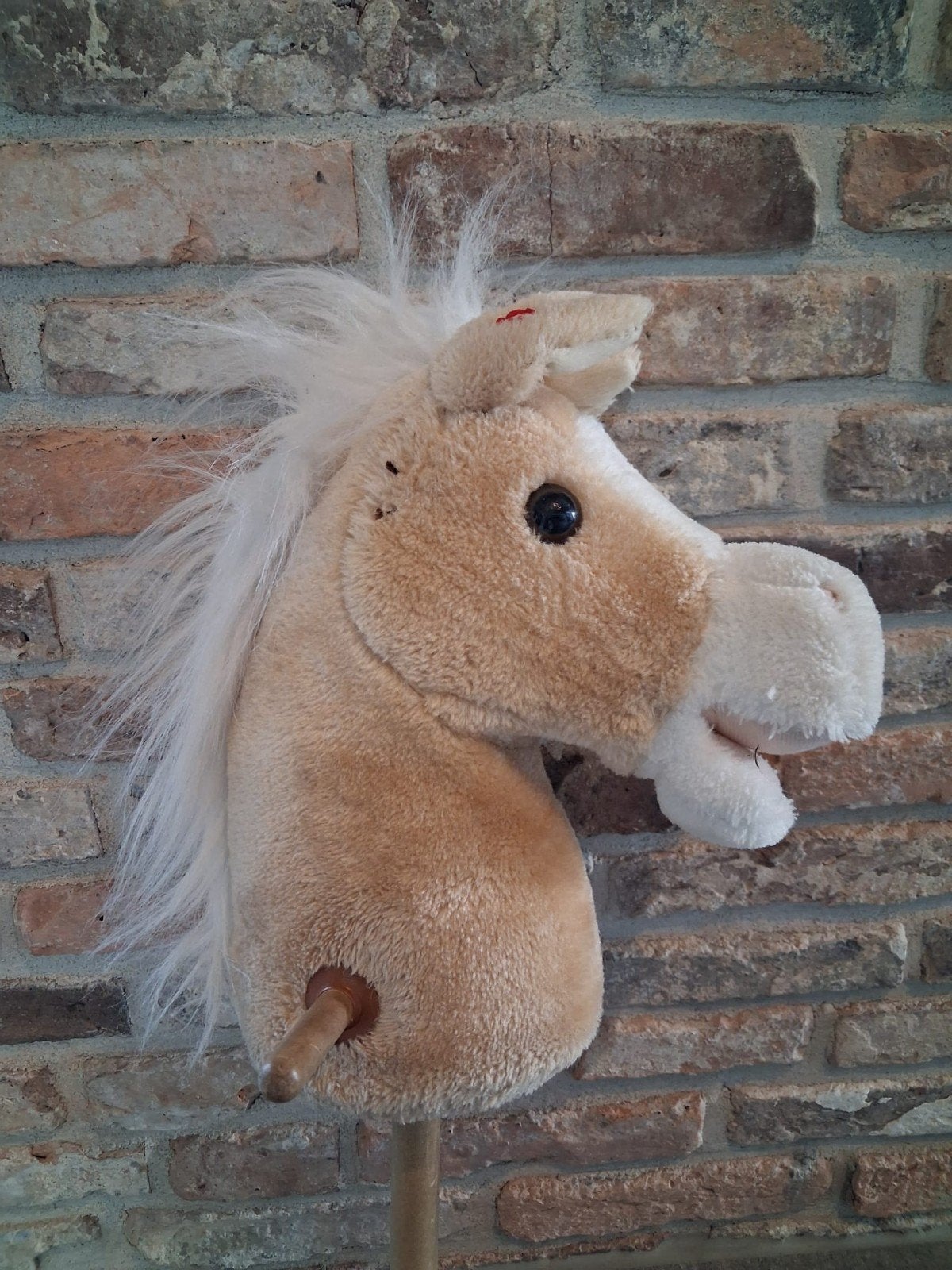 Hobbyhorse / Stokpaardje - beige en bruin, Ophalen of Verzenden, Gebruikt, Jongen of Meisje