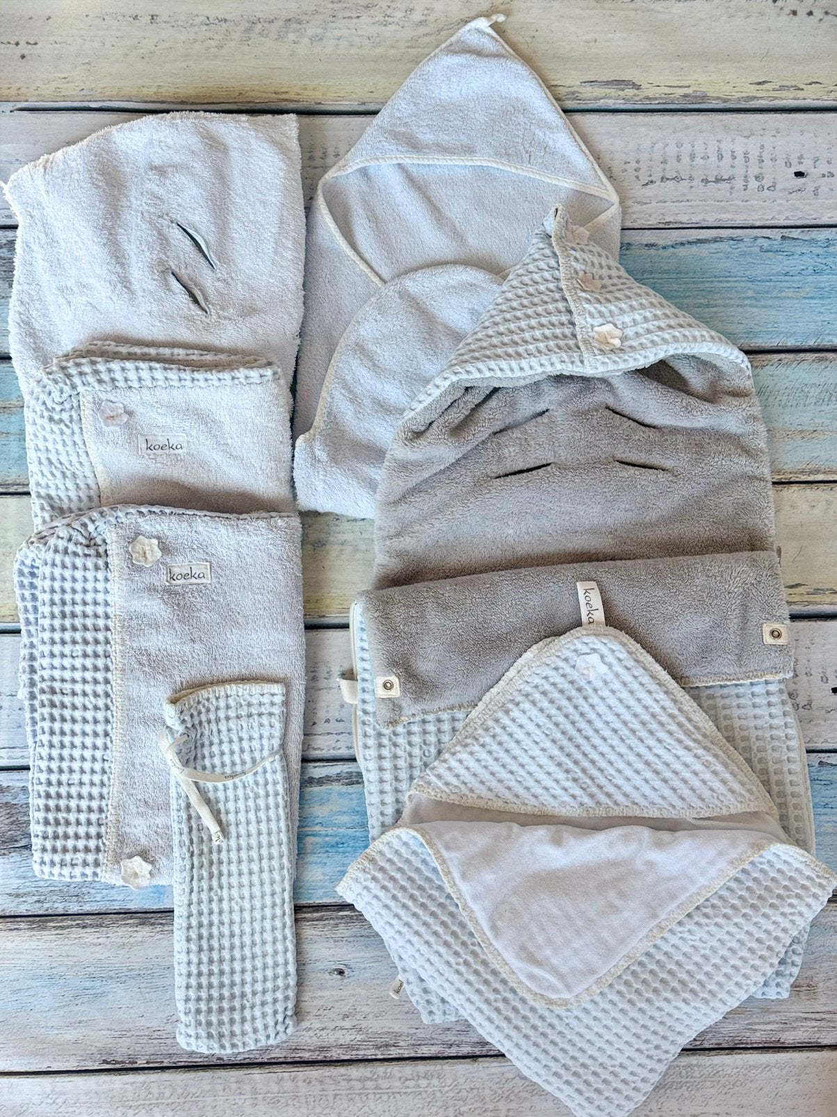 Baby set wafel van merk KOEKA in kleur baby blauw, Overige typen, Koeka, Ophalen of Verzenden, Zo goed als nieuw