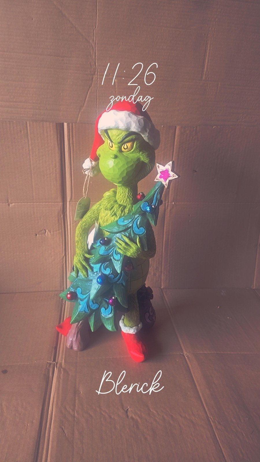 The grinch met kerstboom jim shore, Ophalen of Verzenden, Nieuw, Beeldje of Figuurtje