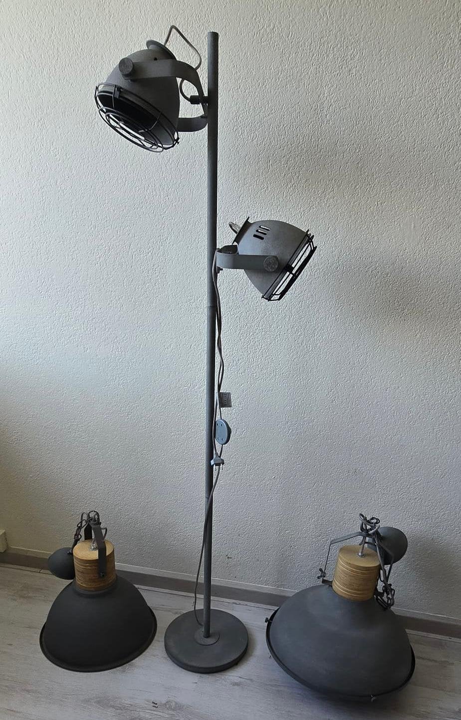 Industriele lampenset, Huis en Inrichting, Ophalen of Verzenden, Zo goed als nieuw