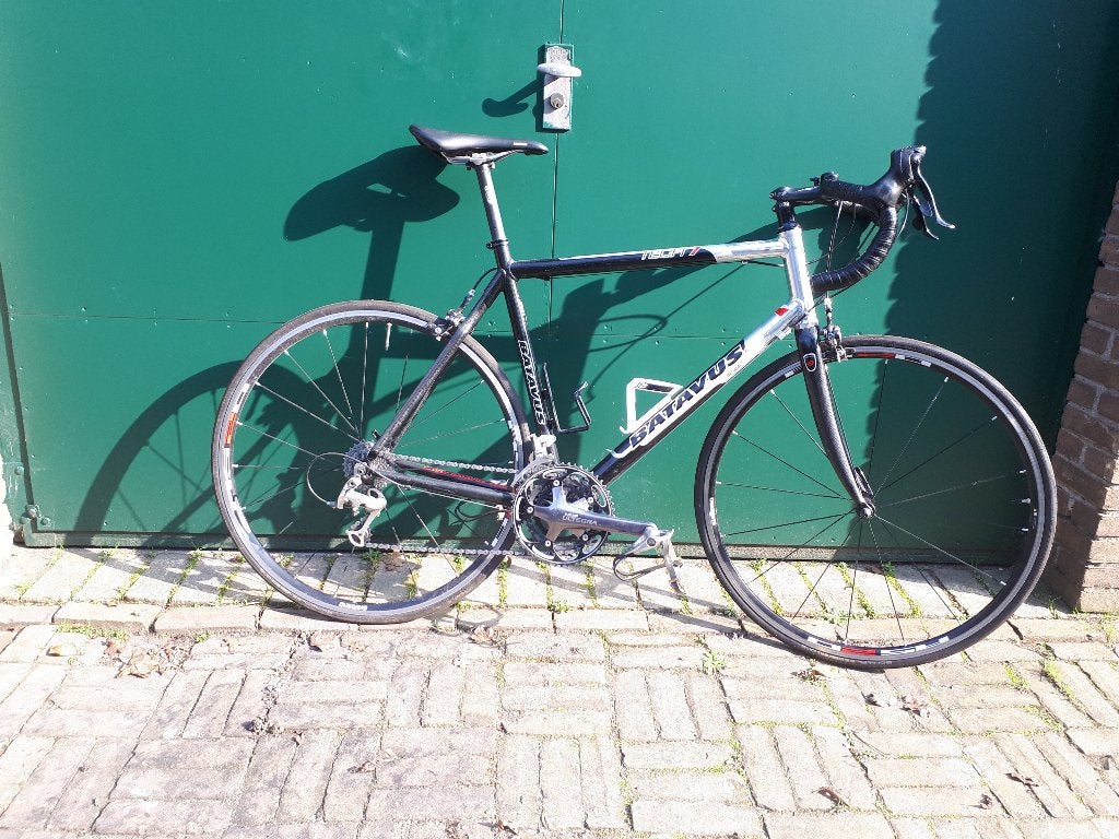 Batavus Tech 7 DEELS CARBON RACEFIETS, Fietsen en Brommers, Fietsen | Racefietsen, Gebruikt, Heren, Batavus, Meer dan 20 versnellingen