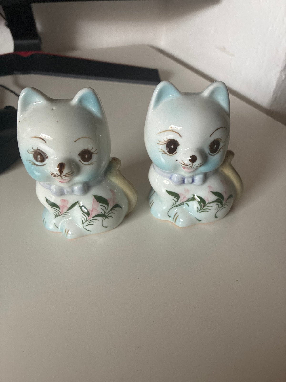 Vintage Katten Spaarpotjes - Set van 2, Verzenden, Gebruikt