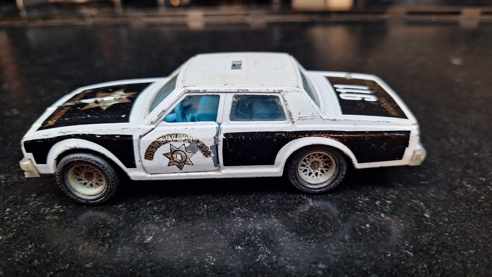 Vintage Majorette Chevrolet Impala Highway Patrol 911, Ophalen of Verzenden, Gebruikt, Auto, Overige merken