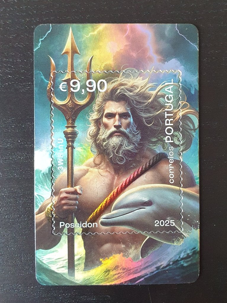 Portugal 2025 Poseidon Mythologie Crypto Michel blok 521 pf, Verzenden, Postfris, Overige thema's