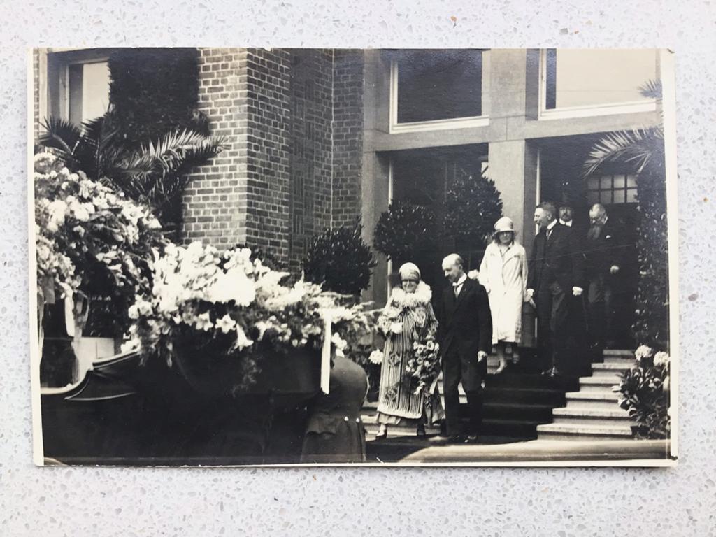 Eygelshoven fotokaart Koninklijk bezoek aan de mijn “Julia”, Ophalen, 1920 tot 1940, Ongelopen, Limburg