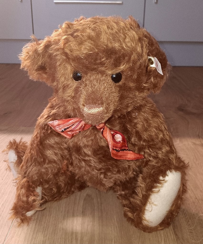 1997 Steiff EAN 652578 Raffles Singapore Excl NIEUWSTAAT, RichardSteiffstrasse, Steiff, Steiff, Stoffen beer