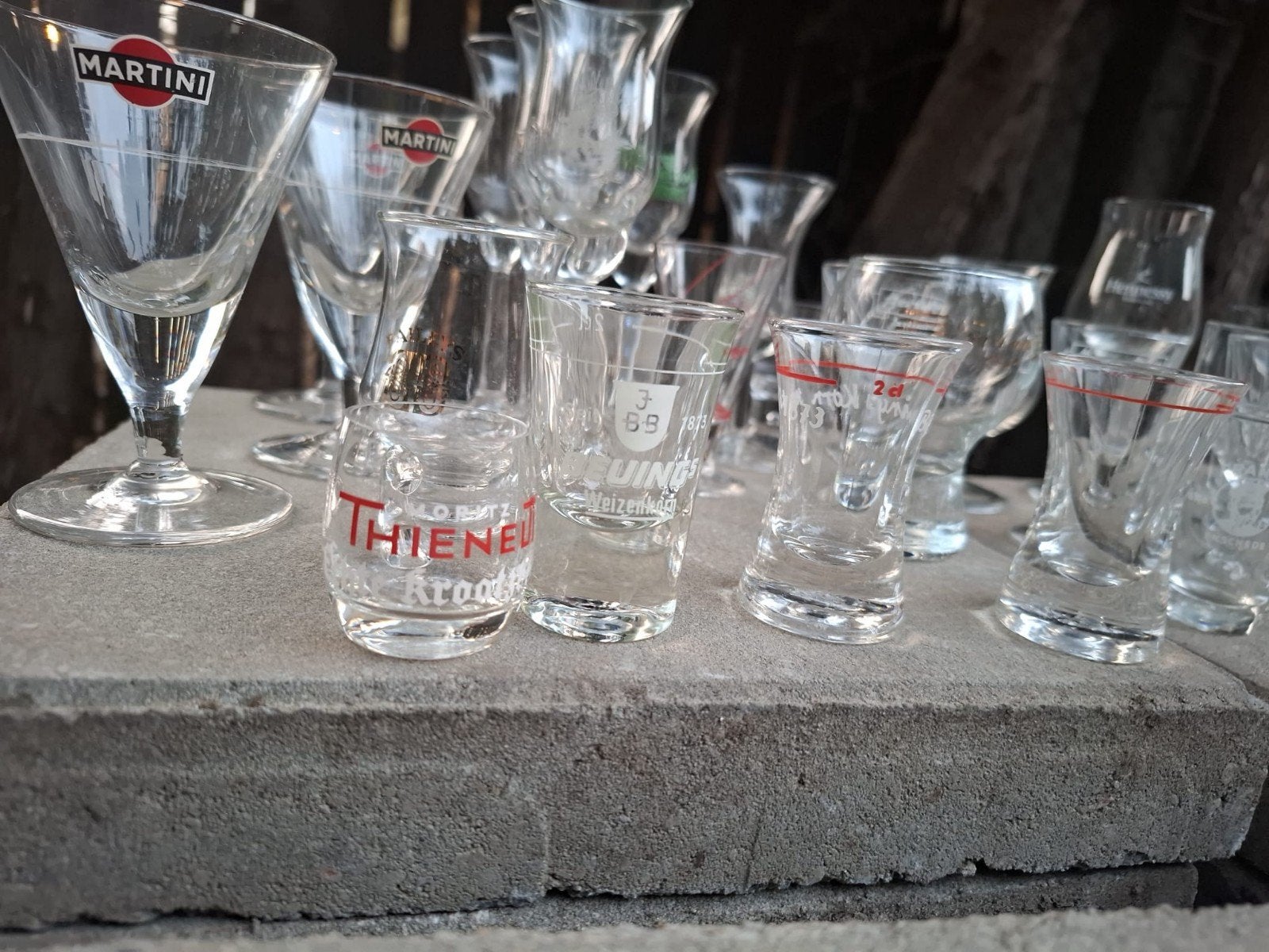 Partij diverse borrelglaasjes en martini glazen, Ophalen, Nieuw, Borrel- of Shotglas