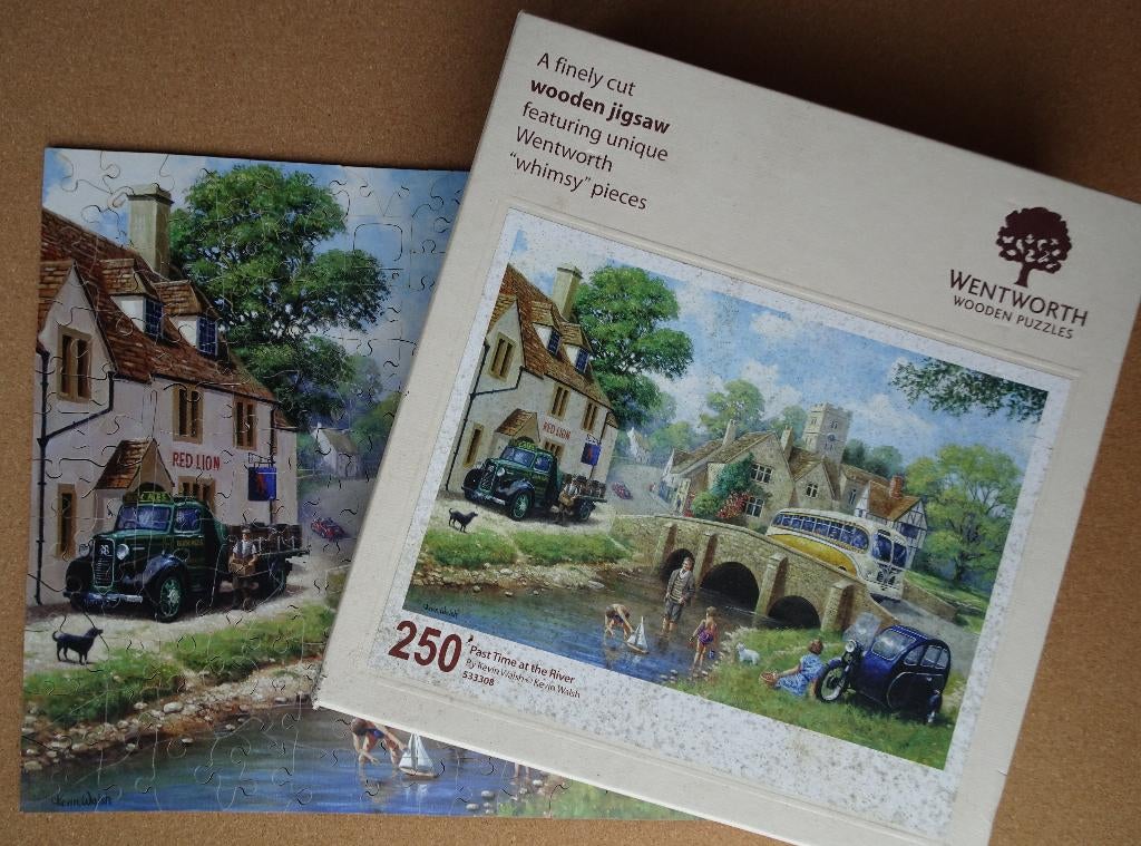 Kevin Walsh: Past Time at the River - puzzel Wentworth 250 s, Ophalen of Verzenden, Minder dan 500 stukjes, Gebruikt, Legpuzzel