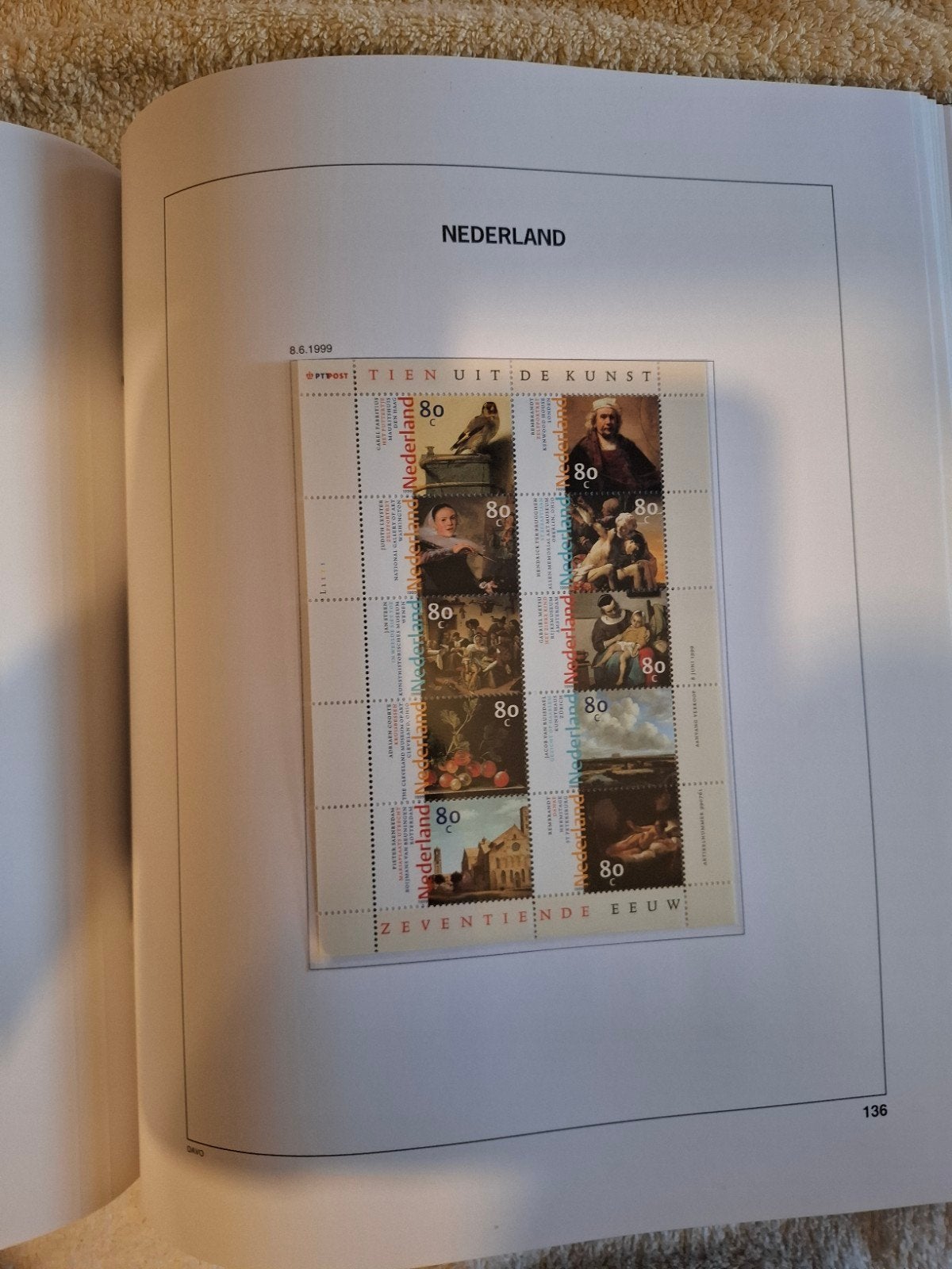 1525 Davo IV Luxe Nederland 1990/1999 (3/3), Postzegels en Munten, Ophalen of Verzenden, Nederland