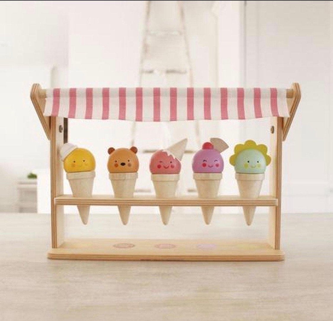 Tender Leaf Scoops & Smiles Houten Speelgoed IJsjes, Ophalen of Verzenden, Gebruikt, Overige typen
