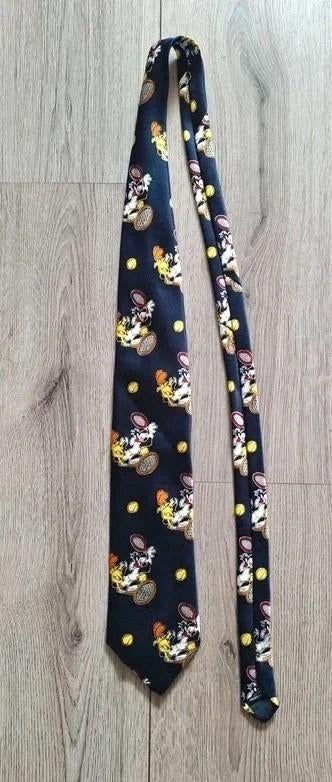 Looney Tunes stropdas Sylvester Tweety print polyester, Ophalen of Verzenden, Looney Tunes, Zo goed als nieuw, Kleding