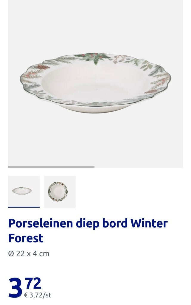 Diepe borden kerst, Overige merken, Nieuw, Ophalen of Verzenden, Bord(en)