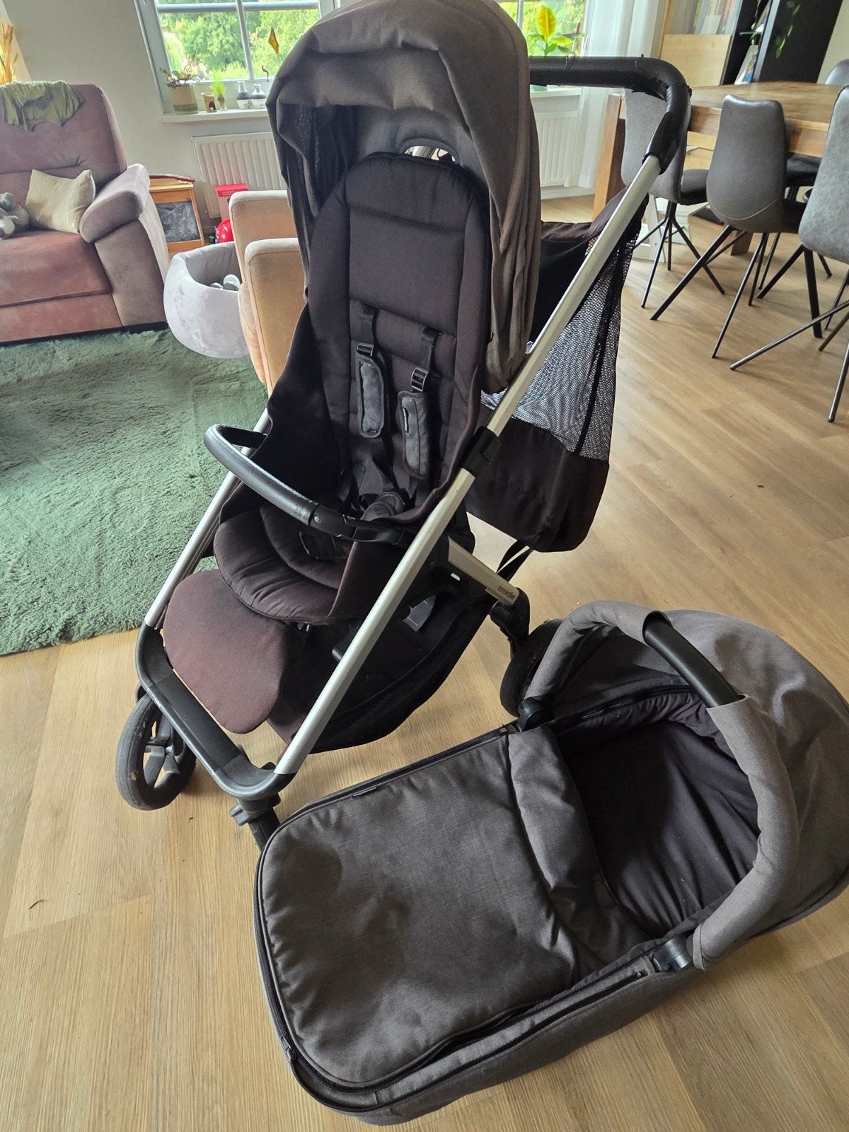 Easywalker Mosey combiwagen met reiswieg en veel accessoires, Gebruikt, Combiwagen, Met reiswieg, Ophalen