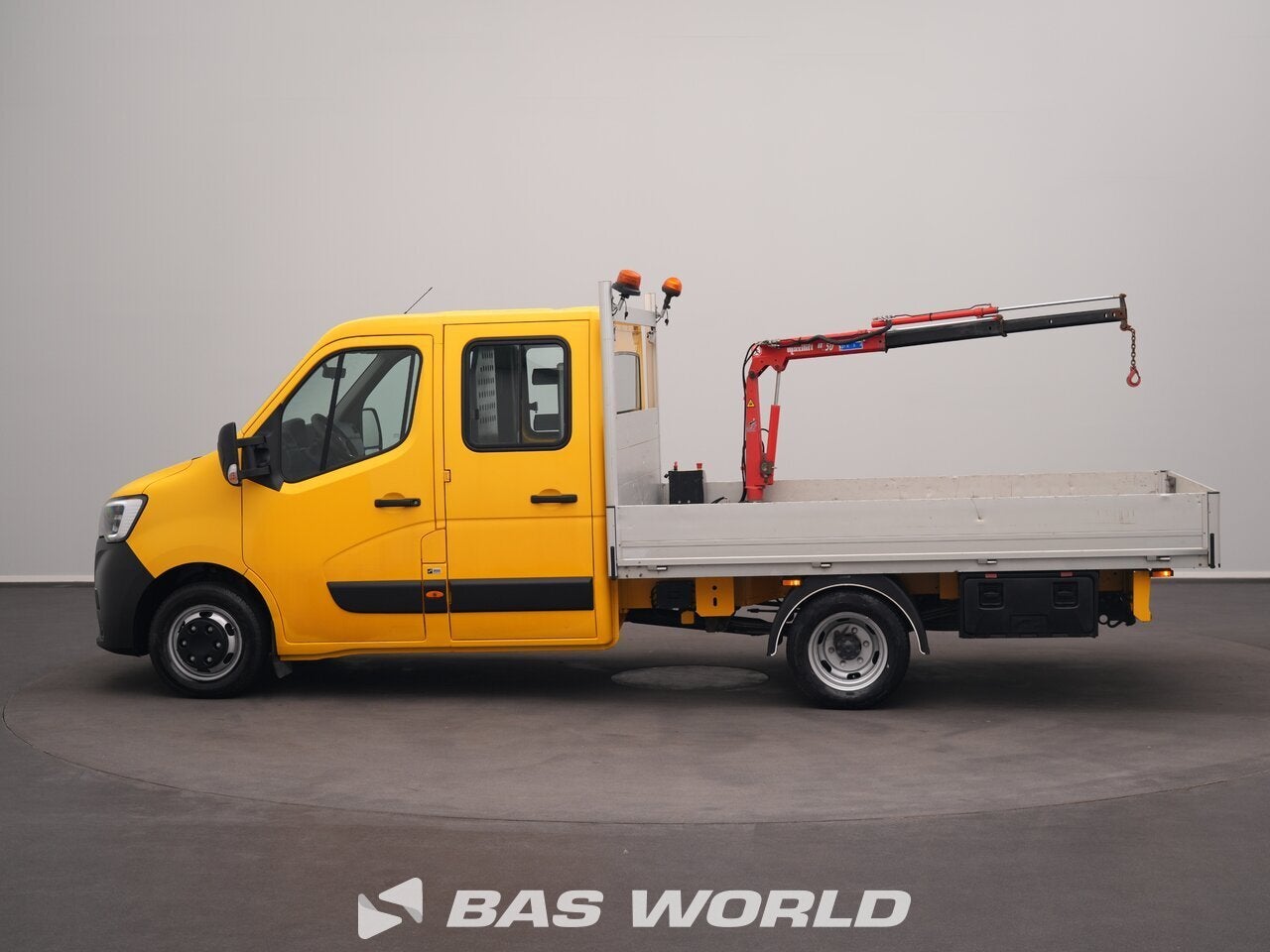 Renault Master Pick Up, Maxilift Kraan 165pk Airconditioning, Auto's, Bestelauto's, Bedrijf, Te koop, LED dagrijverlichting, LED verlichting