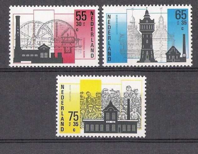Nvph 1372-74 postfris cw 2,10, Postzegels en Munten, Ophalen of Verzenden