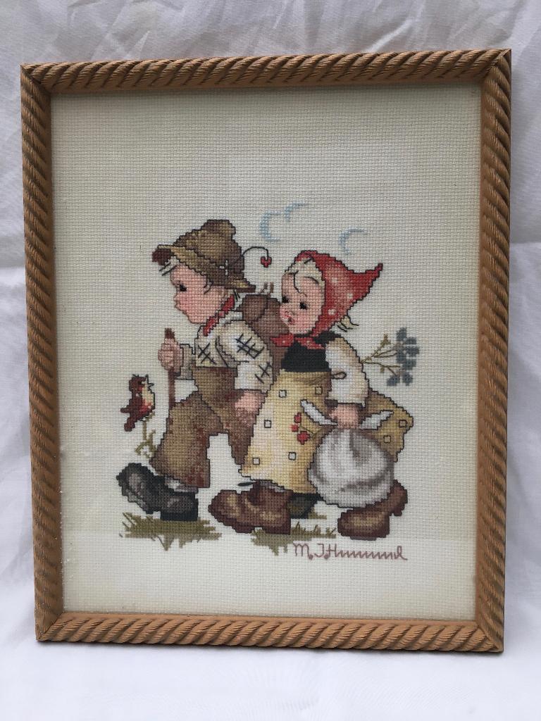 Hummel schilderij in kruissteek, Ophalen of Verzenden, Nieuw, Overige typen, Minder dan 50 cm