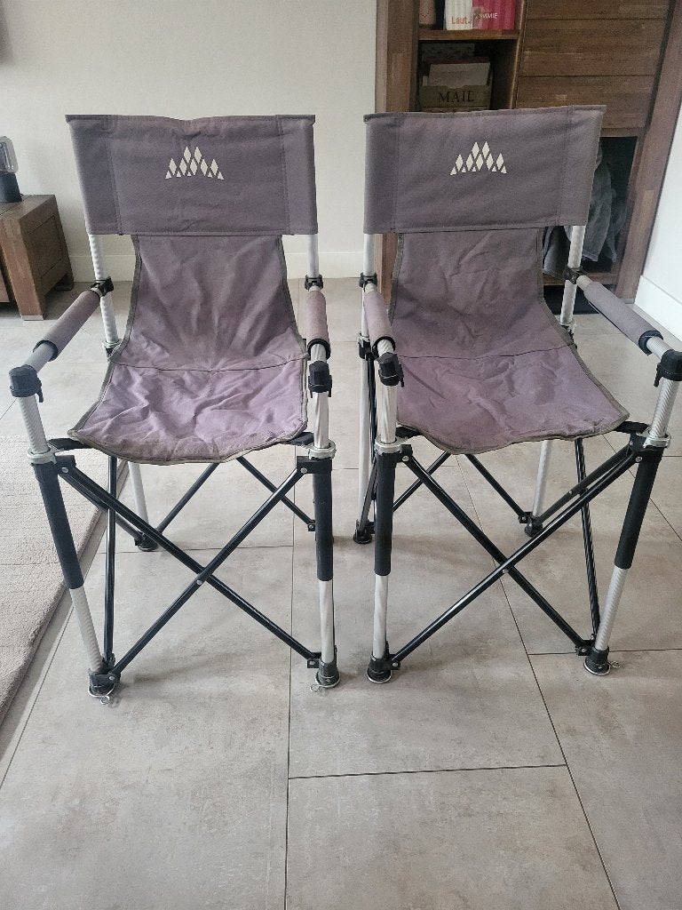 2x kinder camping stoel, Ophalen, Gebruikt