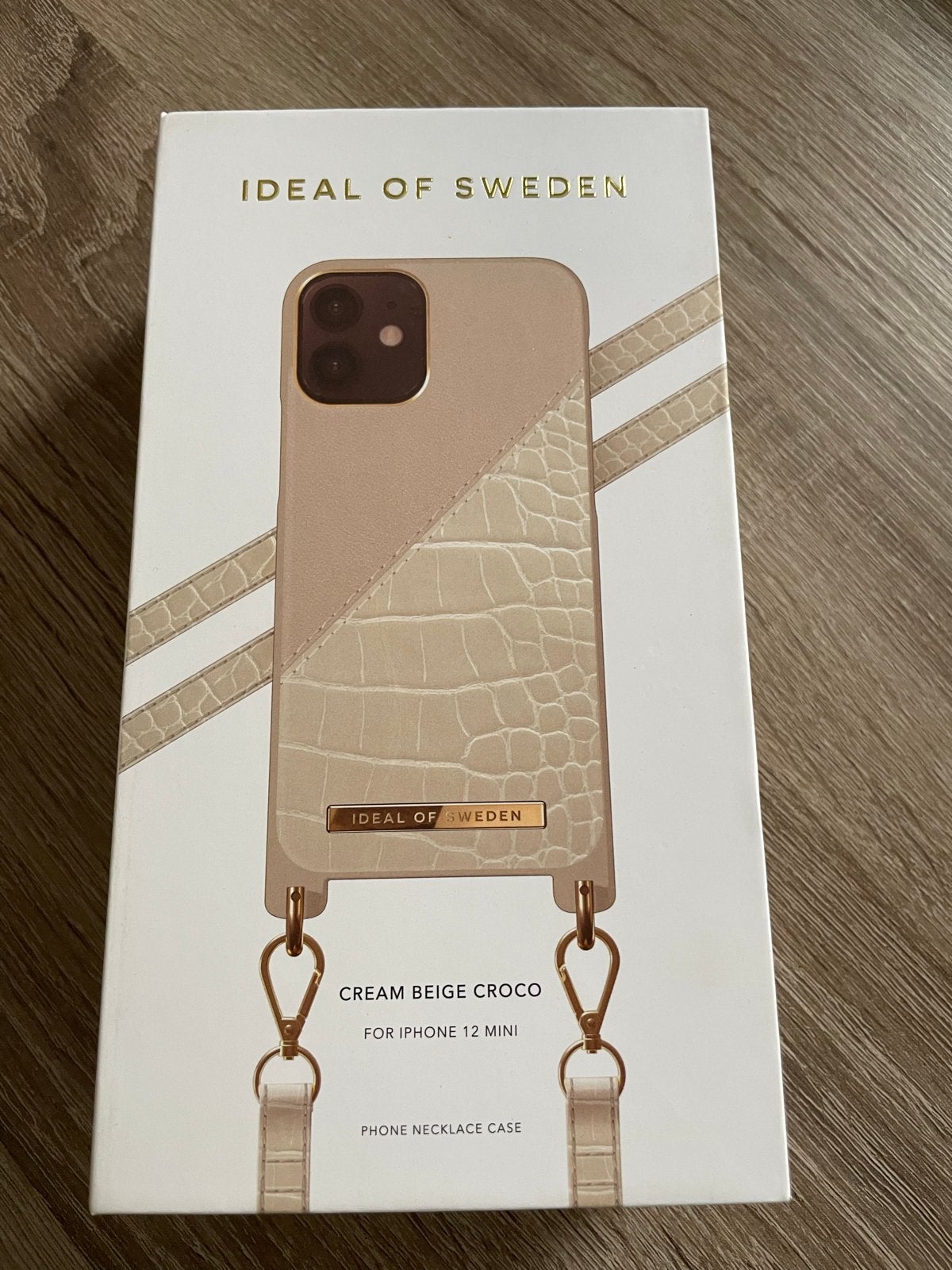 Ideal of Sweden iPhone 12 Mini Hoesje Cream Beige Croco, Nieuw, Ophalen of Verzenden, IPhone 12 Mini, Kunstleer