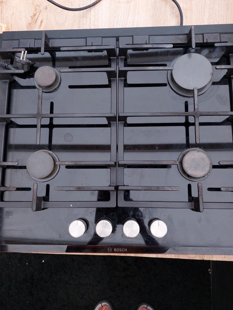 Bosch Gaskookplaat - Gebruikt, in prima staat, Witgoed en Apparatuur, Kookplaten, Ophalen, Gebruikt, 4 kookzones, Inbouw