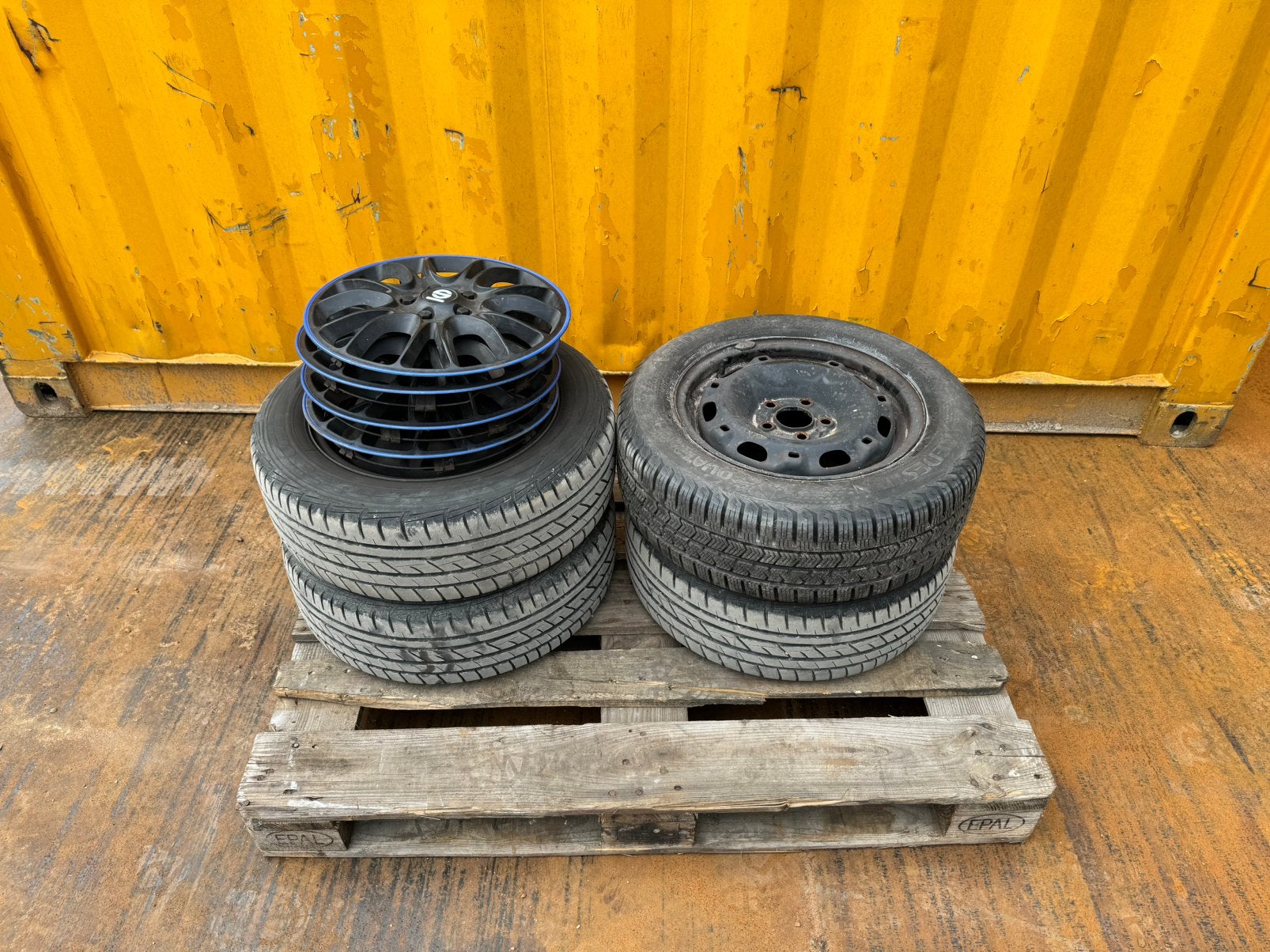 5x100, 4 season banden met stalen velgen, Auto-onderdelen, Banden en Velgen, Ophalen, All Season