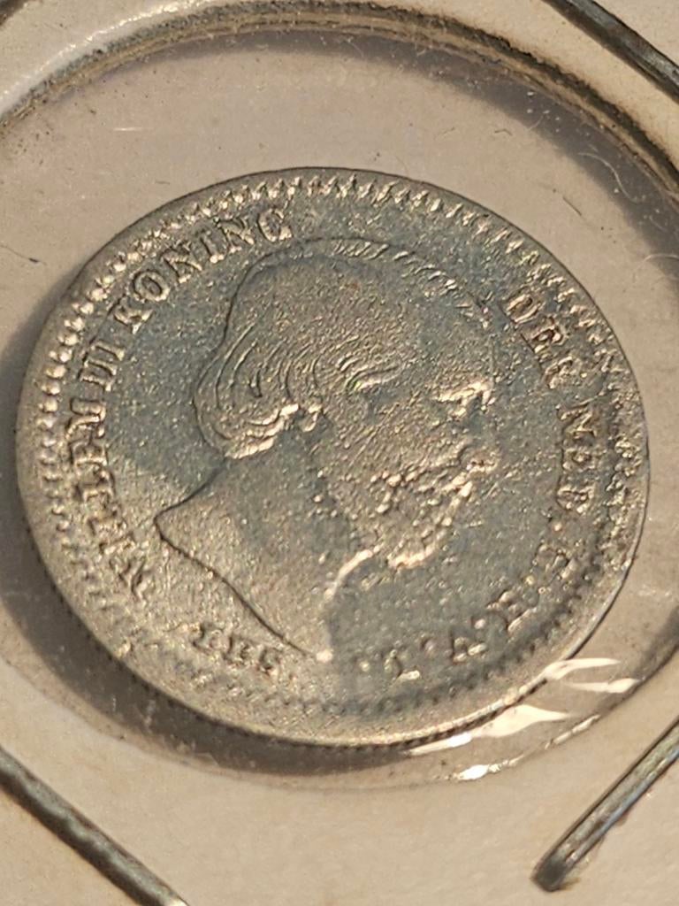 5 cent Koning Willem III 1850, Koning Willem III, Zilver, Ophalen of Verzenden, Losse munt